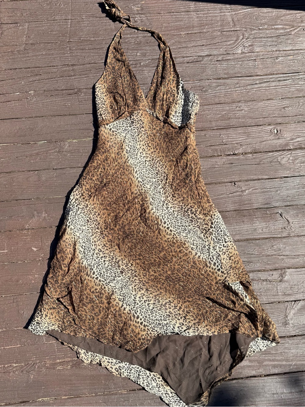 Silk Leopard Dress